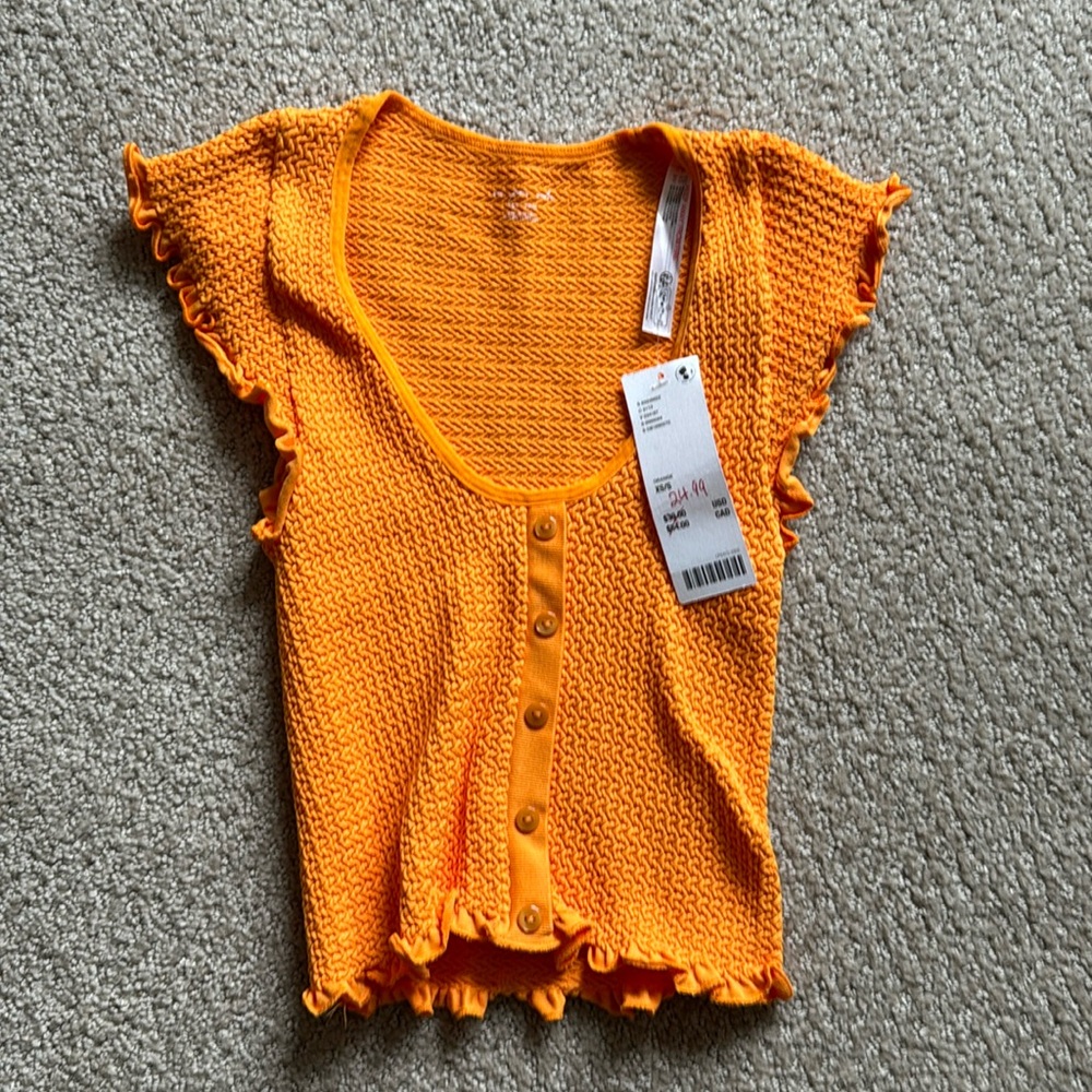 Orange urban top